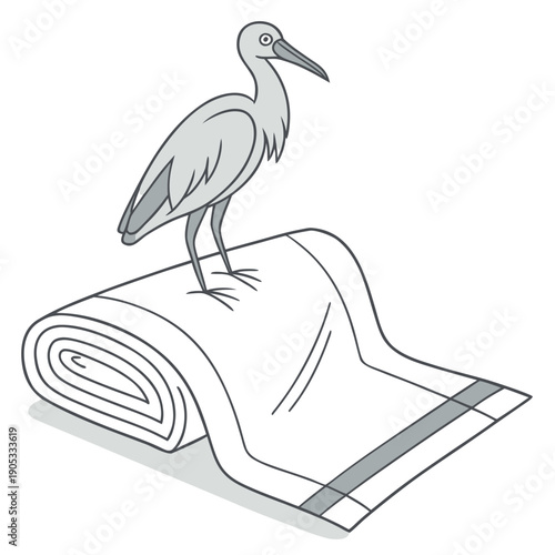 Microfiber cleaning cloth folded minimally for effective dusting