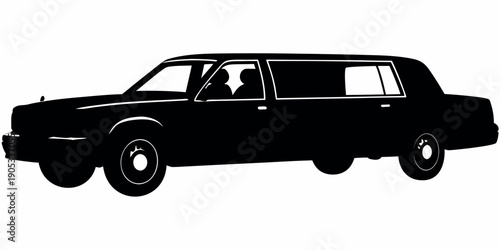 Premium Limousine Silhouette