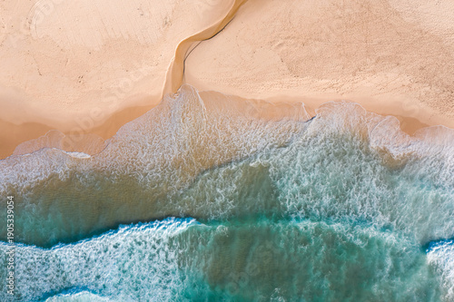 Rechead Beach Aerial View Newcastle NSW Australia