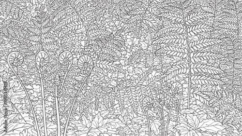 Intricate frost crystal patterns on a frost-covered window surface with delicate icy filigree.