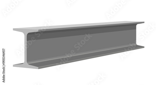 Steel Beam Structure: A close-up view of a robust steel beam, showcasing the fundamental structural element used in modern construction.