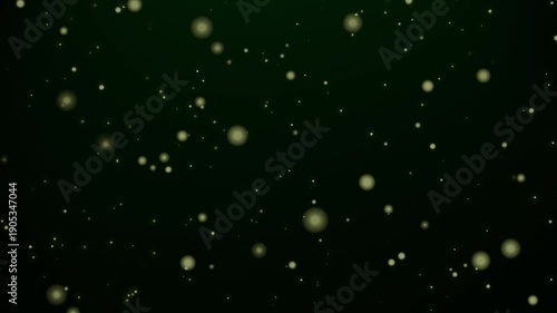 particles circle rotate on color background. Glittering Particles With Bokeh.