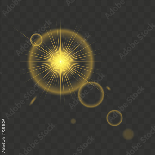 Vector Transparent Effect Lens Flare Sunlight Sunshine
