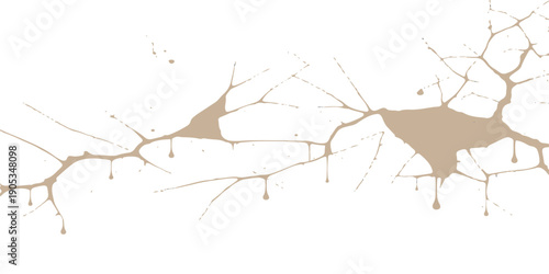 A graceful white-tailed deer rests on the snow-covered ground amidst winter branches and brown twigs in this nature illustration