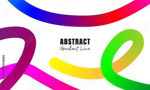 Gradient line isolated in a white background, presentation, wallpaper, banner template