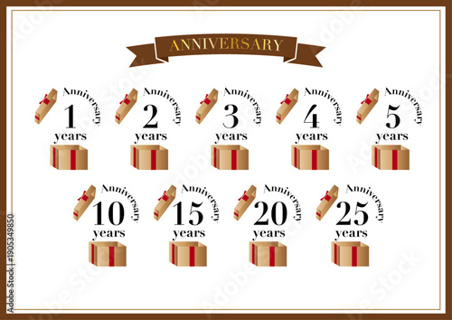 周年アニバーサリーロゴセット