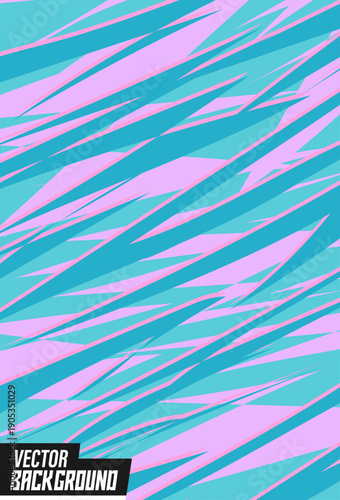 Abstract zig-zag pattern background design for a sports jersey men's uniform jersey pink color