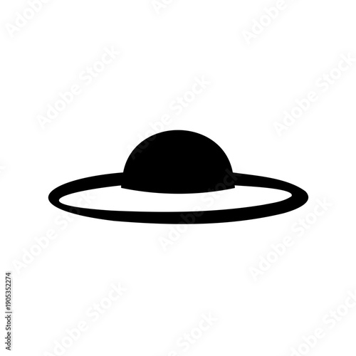 simple black and white illustration of a planet with ring