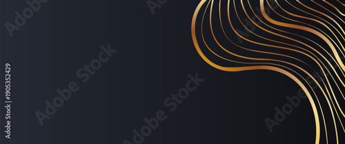 Swirling gold contours inspired by tree rings, leaving room for captions.