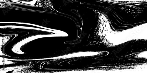 Abstract Black and White Fluid Marble Texture with Dynamic Ink Swirls, Liquid Paint Flow, Organic Wave Patterns and High Contrast Monochrome Background for Modern Art, Design, Branding and Creative.