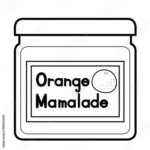 オレンジマーマレードのイラスト