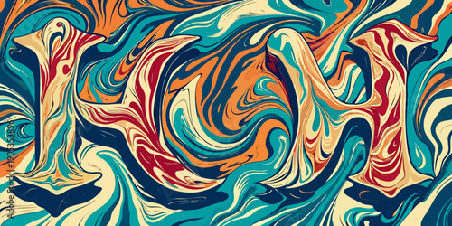 Original artwork photo of marble ink abstract art, High resolution photograph from exemplary original painting, Abstract painting was painted on HQ paper texture to create smooth marbling