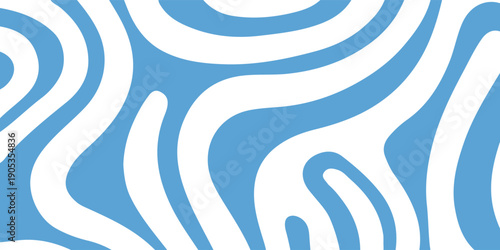 Abstract Blue Pattern of Intertwined Lines and Curves for Modern Background Design and Texture. etc