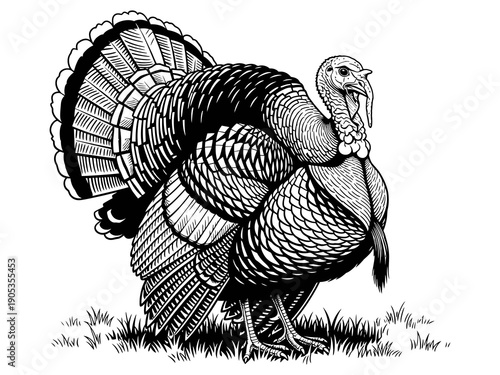 Detail Turkey Bird Vector