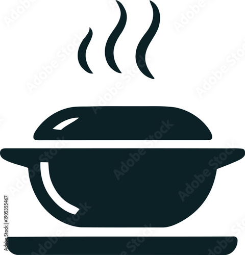 Abstract Wind Turbine Blade with Airflow Vector Icon