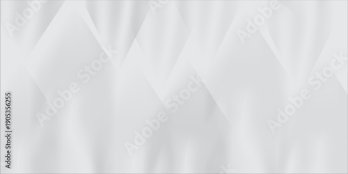 White mid-tone gradient triangle square presentation background. Vector illustration design for presentation, banner art