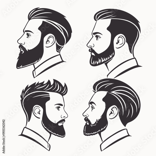 Vector illustration of stylish women and a man with retro cartoon faces sharing love and gossip