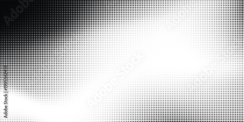 Abstract gray halftone texture featuring small square dots, subtle gradient shading, contemporary backdrop