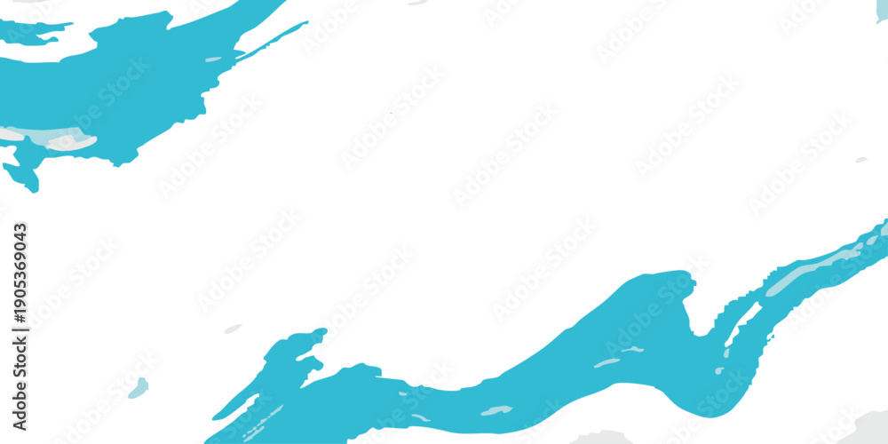 Obraz premium Vector Abstract artistic aquamarine brushstrokes cascade in dynamic, emotive arrangement, evocative of fluidity. Art. Modern painting. Graphic Design