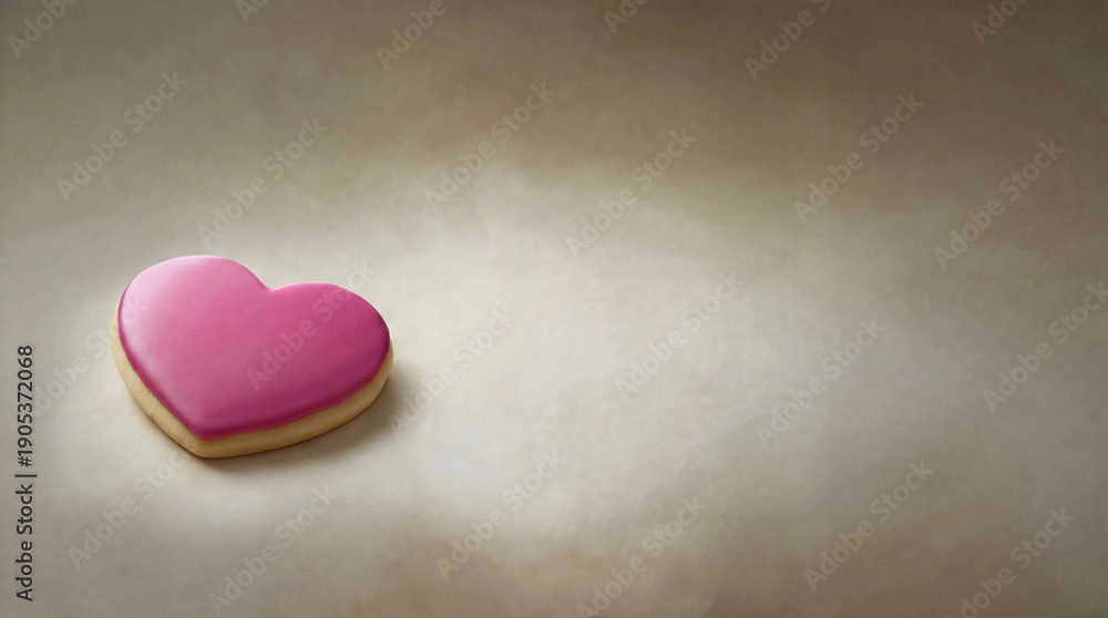 Fototapeta premium Creative Valentine Headphones on Pastel Background