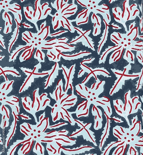 Ajrakh Pattern and block print Pattern and batik print Background digital printing textile pattern