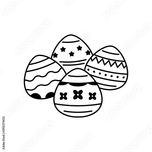 いろんなイースターエッグが集まったアイコン