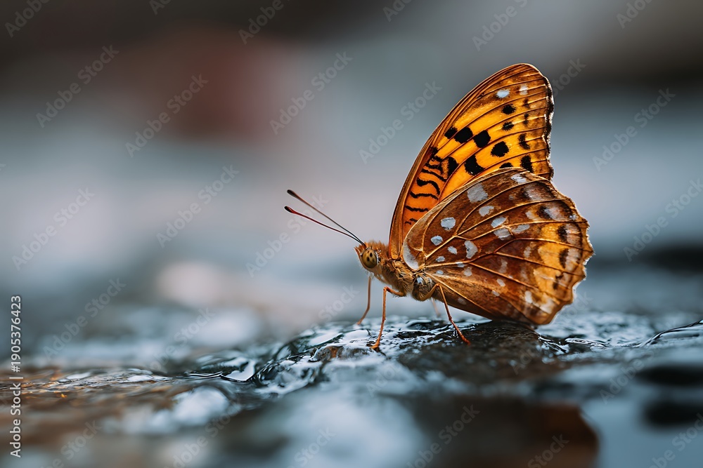 Obraz premium butterfly on the ground