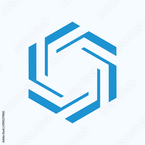 Abstract Hexagon Technology Logo