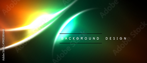 Abstract dynamic lines, vibrant colors blend. Gradient effect creates modern background design. Smooth curves suggest movement, energy.