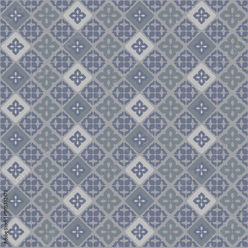 Tile pattern. Ceremic tiles. seamless pattern medium gray color