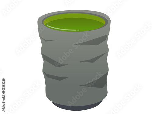 Simple Japanese tea illustration