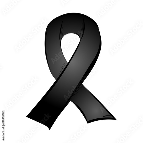Black Morning ribbon