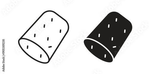 Cork wine icons in simple black style symbol sign for apps and website
