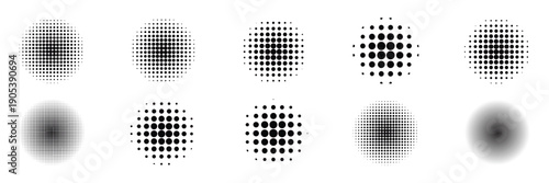 Halftone pattern background, lines shapes, vintage or retro graphic with place for your text. horizontal speed line halftone pattern with gradient effect. template for backgrounds and stylized texture