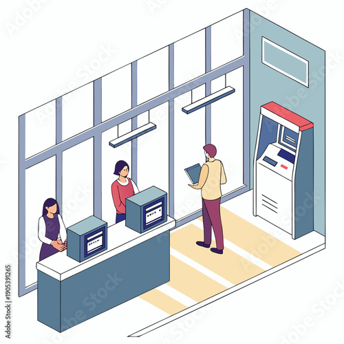business people working in office