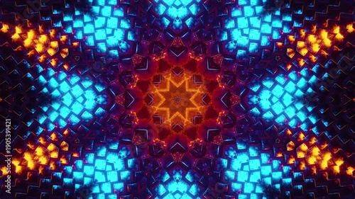 Abstract animated mosaic
