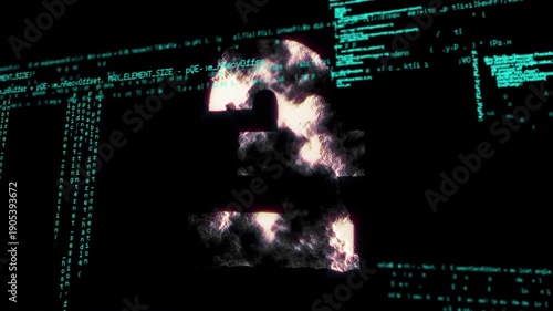 Glitch pulse initiating numeral 3 forming from plasma while teal streams revealing brand mark