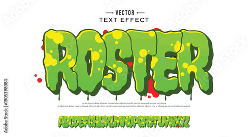 Roster Colourful Graffiti Font, this font can be used for logos and it looks perfect for short phrases and taglines
