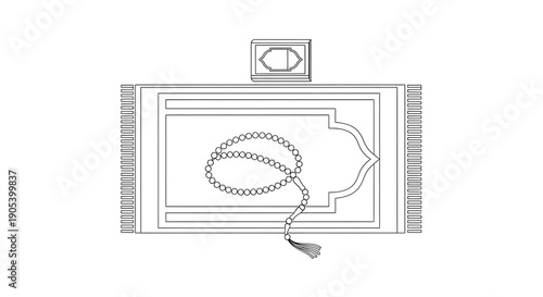 Illustration of a telephone with a coiled cord on a rectangular diagram viewed from directly above