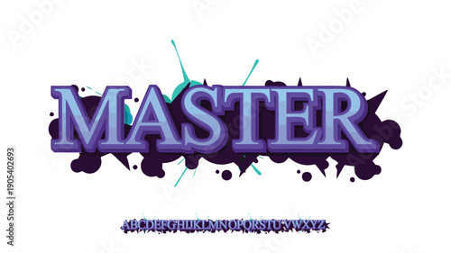Master Colourful Graffiti Font, this font can be used for logos and it looks perfect for short phrases and taglines
