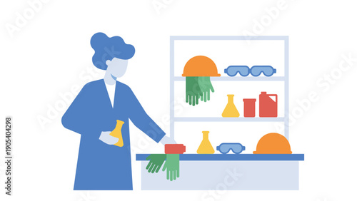 Woman Cleaning Kitchen with Sponge and Detergent