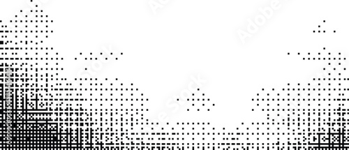 Retro Aesthetic gradient icons dithered texture pixelated bitmap digital noise Y2K grunge lo-fi asset isolated on transparent background vector illustration projects.