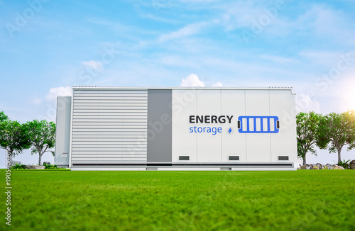 Energy storage system or battery container unit