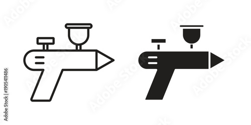 Airbrush icon. Trendy stroke signs for website, apps and UI. Premium set of thin line icons.