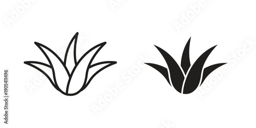 Aloe vera icon. Trendy stroke signs for website, apps and UI. Premium set of thin line icons.
