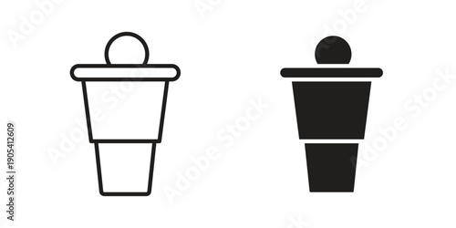 Beer pong icon. Trendy stroke signs for website, apps and UI. Premium set of thin line icons.