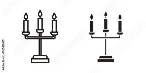 Candelabra icon. Trendy stroke signs for website, apps and UI. Premium set of thin line icons.