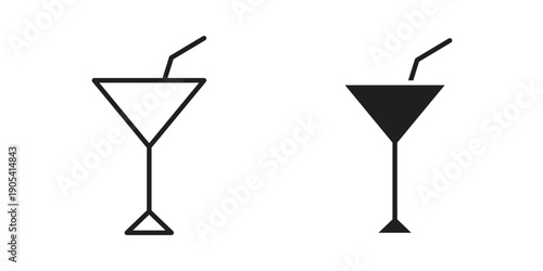 Cocktail icon. Trendy stroke signs for website, apps and UI. Premium set of thin line icons.