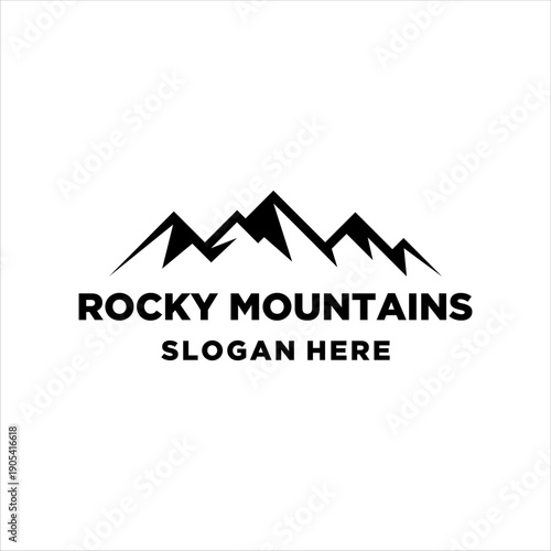 Rocky Mountains logo with a simple modern design