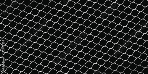 Net pattern. Rope net vector silhouette. Soccer, football, volleyball, tennis and tennis net pattern. Fisherman hunting net rope texture or pattern.